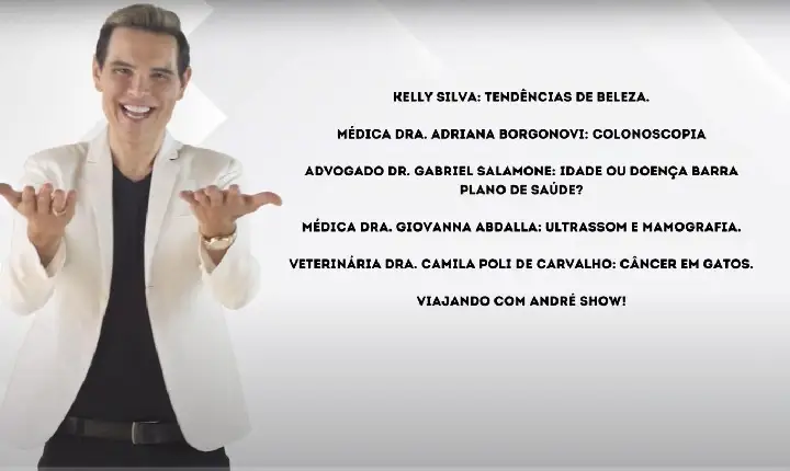 Assista agora ao Programa André Show exibido em 03/10/2026