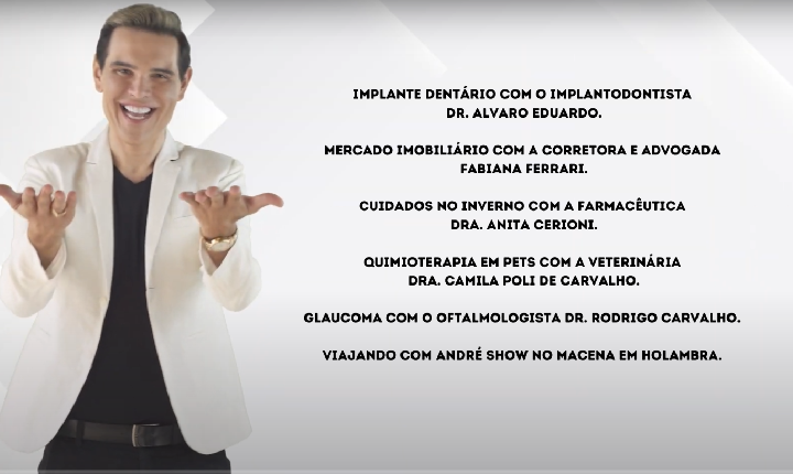 Assista agora ao Programa André Show exibido em 04/07/2026