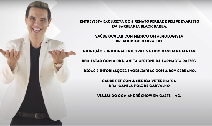 Assista agora ao Programa André Show exibido em 06/06/2026