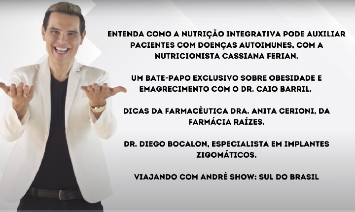 Assista agora ao Programa André Show exibido em 11/04/2026