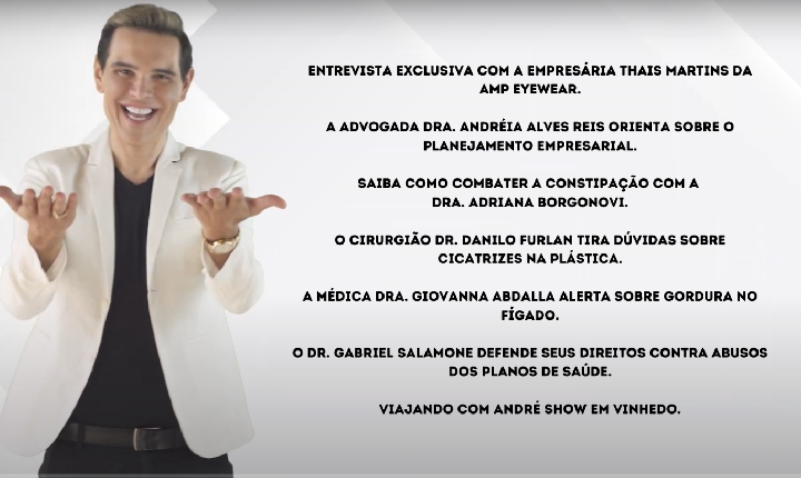 Assista agora ao Programa André Show exibido em 13/06/2026