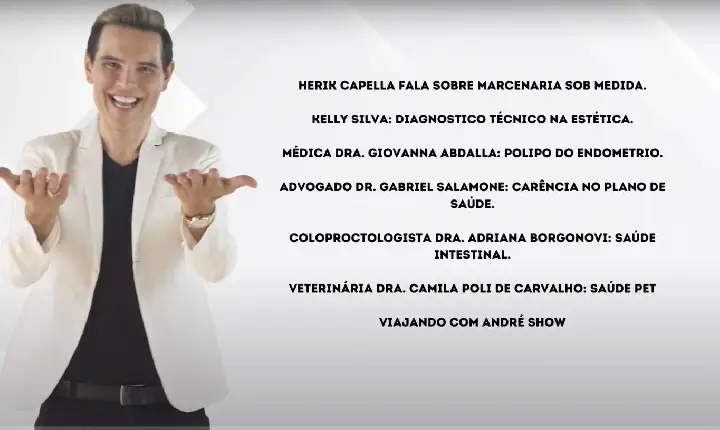 Assista agora ao Programa André Show exibido em 17/10/2026