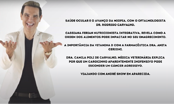Assista agora ao Programa André Show exibido em 18/07/2026