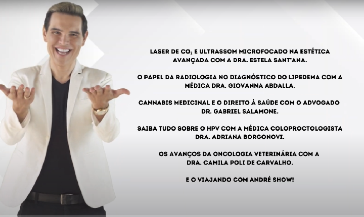 Assista agora ao Programa André Show exibido em 22/08/2026