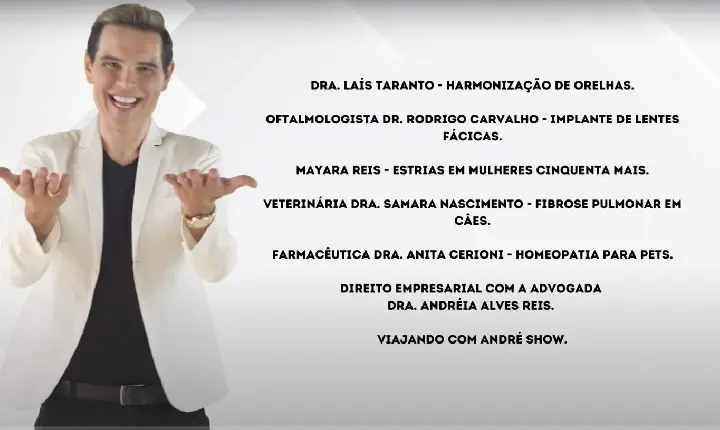Assista agora ao Programa André Show exibido em 24/10/2026