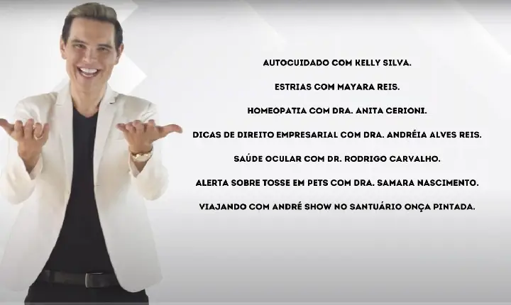 Assista agora ao Programa André Show exibido em 26/09/2026