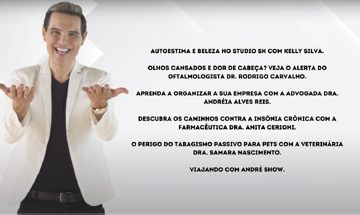 Assista agora ao Programa André Show exibido em 29/08/2026