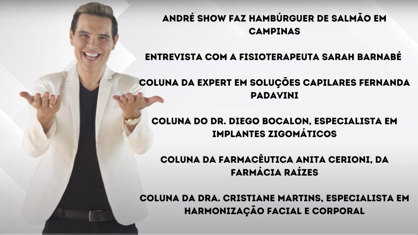 Assista agora ao Programa André Show exibido em 04/10/2025 em São Paulo