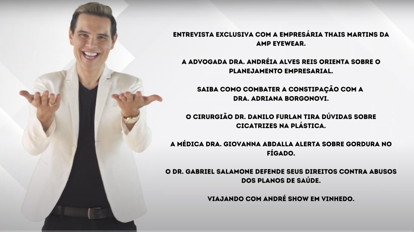 Assista agora ao Programa André Show exibido em 13/06/2026