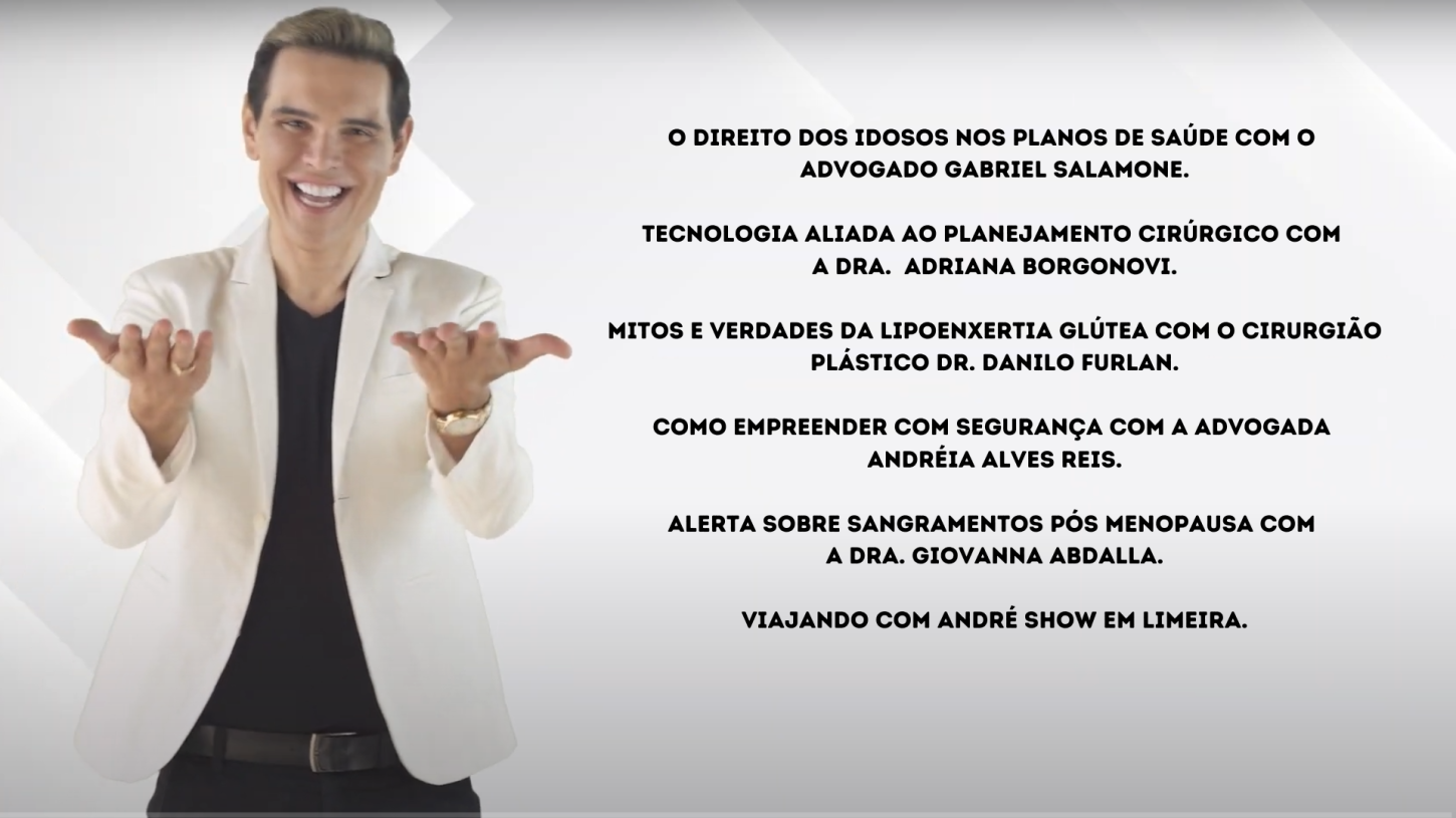 Assista agora ao Programa André Show exibido em 27/06/2026