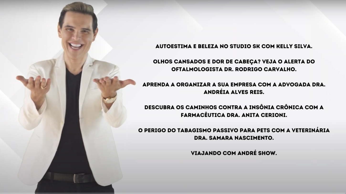 Assista agora ao Programa André Show exibido em 29/08/2026