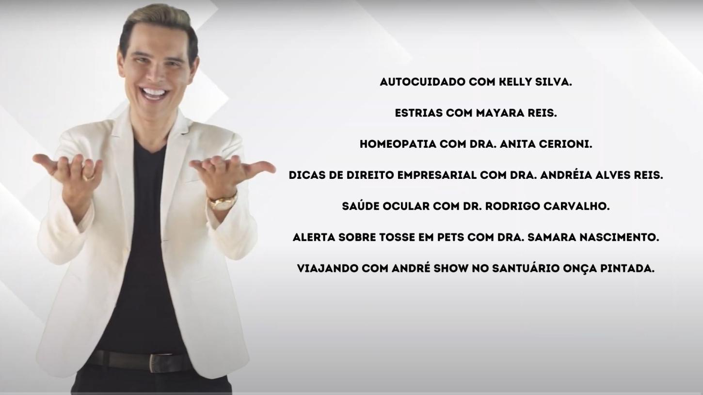 Assista agora ao Programa André Show exibido em 26/09/2026