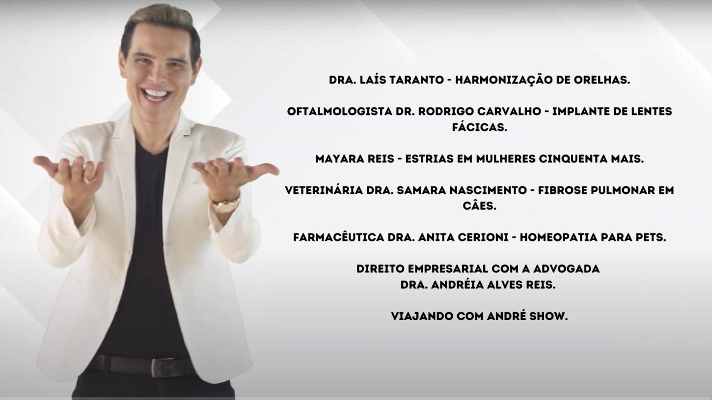 Assista agora ao Programa André Show exibido em 24/10/2026
